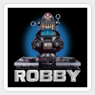 ROBBY the ROBOT : Hip-Hop DJ Turntables Magnet